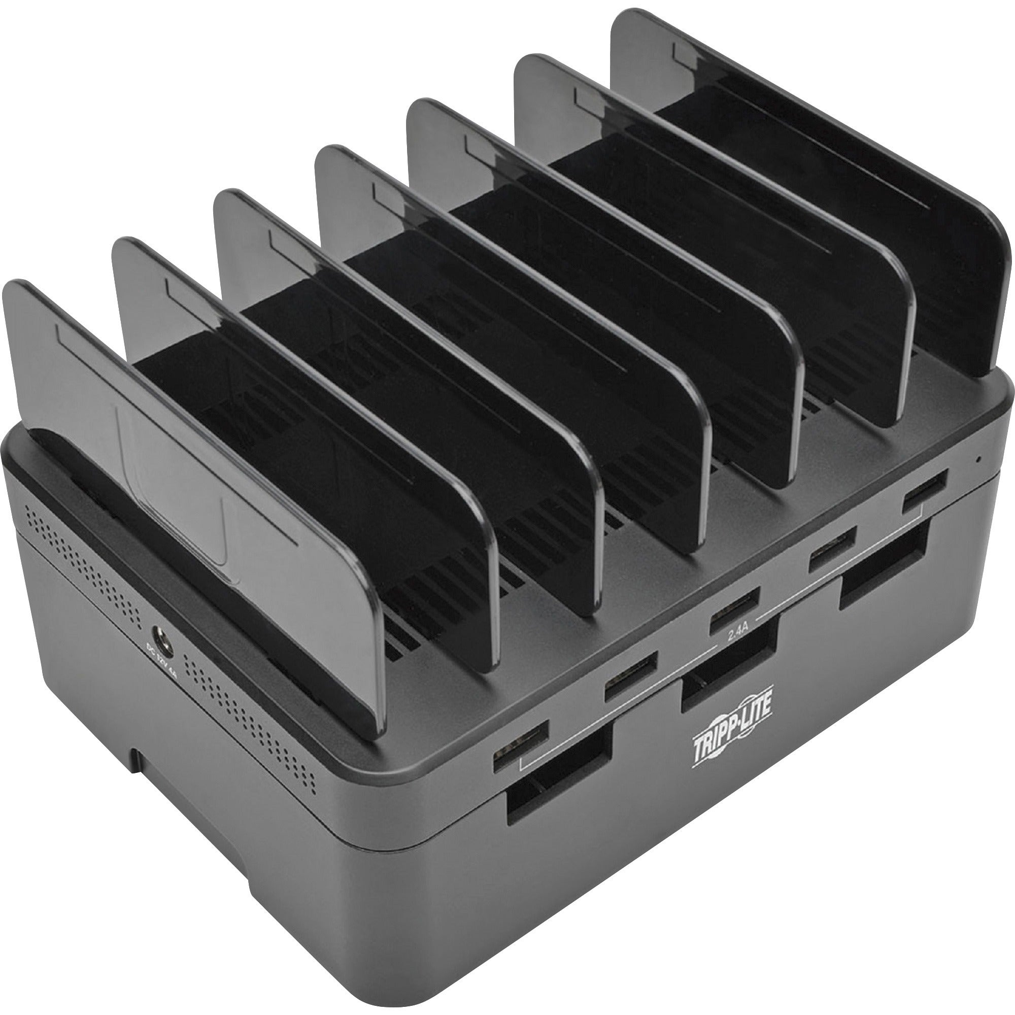 tripp-lite-by-eaton-5-port-usb-charging-station-with-built-in-device-storage-12v-4a-48w-usb-charger-output-48-w-output-power-120-v-ac-230-v-ac-input-voltage-5-v-dc-output-voltage-240-a-output-current_trpu280005st - 1
