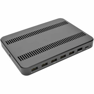 USB Charging Station with Quick Charge 3.0, 7 Devices, 4.9 x 2.6 x 6.6, Black