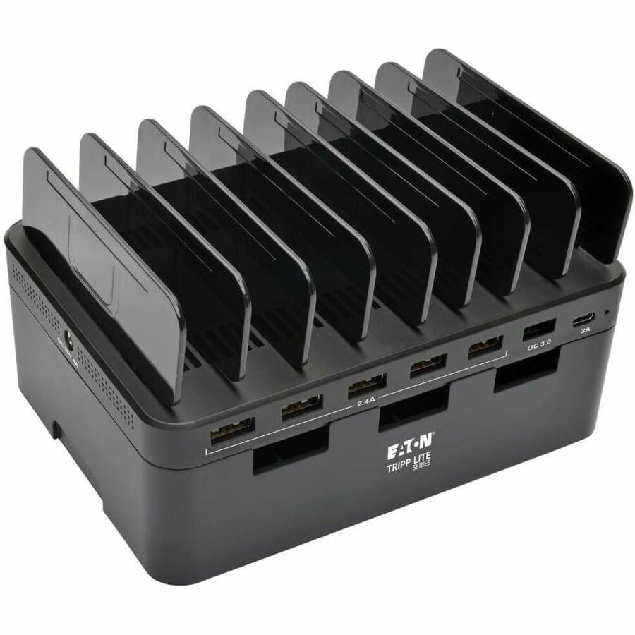USB Charging Station with Quick Charge 3.0, 7 Devices, 4.9 x 2.6 x 6.6, Black
