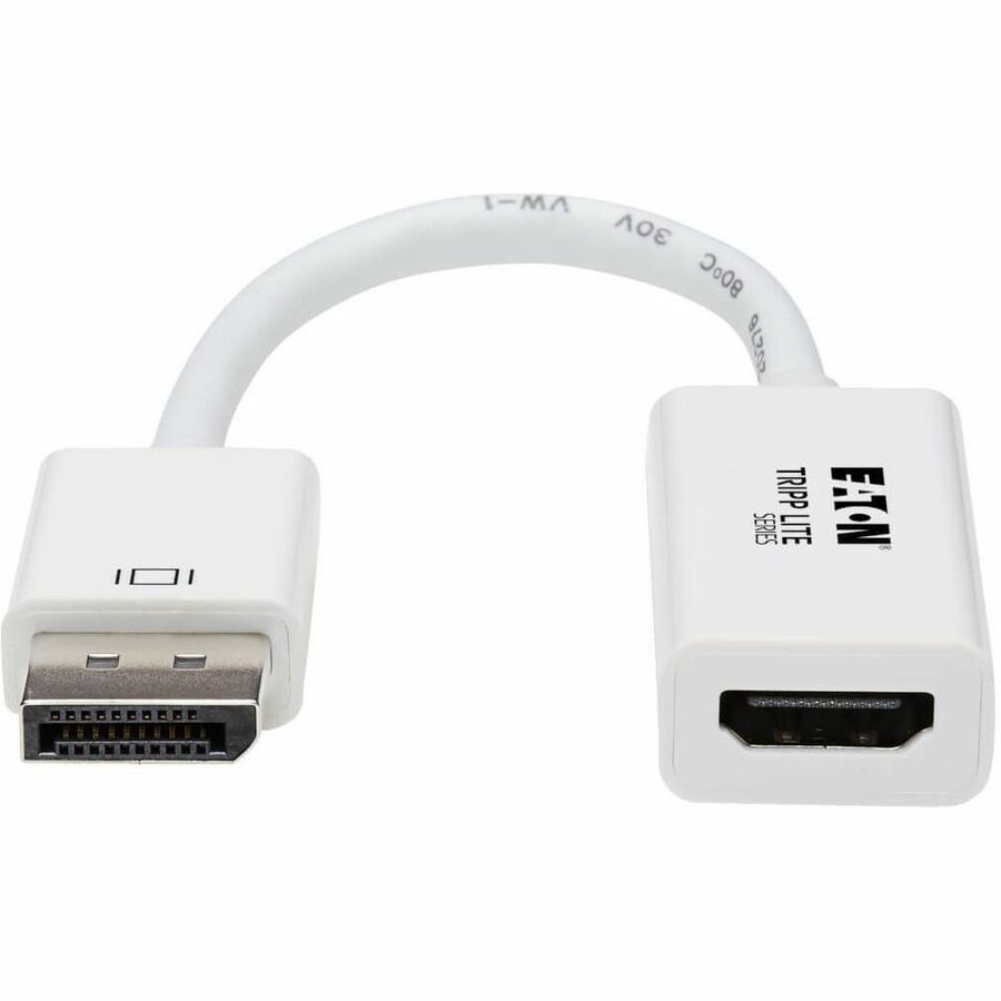 Tripp Lite by Eaton DisplayPort to HDMI Active Adapter Video Converter (M/F) 4K 60 Hz DP 1.2 HDCP 2.2 6 in. - DisplayPort/HDMI for Projector, Monitor, TV, Audio/Video Device, Graphics Card - 6" - 1 x DisplayPort Male Digital Audio/Video - 1 x HDMI Fe