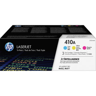 HP 410A, (CF251A-M) 3-Pack Cyan/Magenta/Yellow Original LaserJet Toner Cartridges
