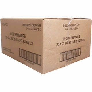 ModernWare Designer 20 oz Paper Bowls - 24 / Pack - Disposable - White - Paper Body - 12 / Carton