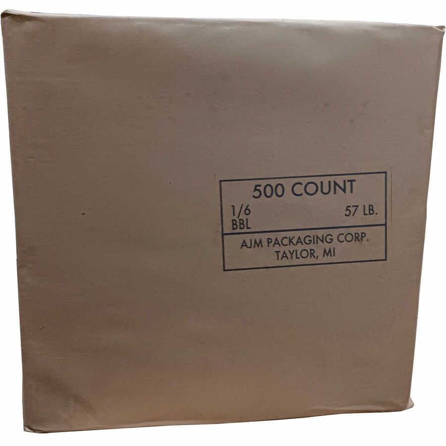 AJM Packaging Grocery Sacks - 12" Width x 17" Length x 7" Depth - Kraft - Kraft - 500/Carton - Grocery, Food - 3