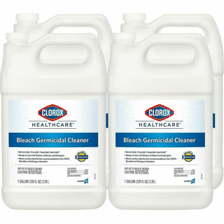 Clorox Healthcare Bleach Germicidal Cleaner Refill - Concentrate - 128 fl oz (4 quart) - 4 / Carton - Refillable, Disinfectant, Fast Acting, Cleanse, Anti-corrosive, Versatile, Antibacterial - White