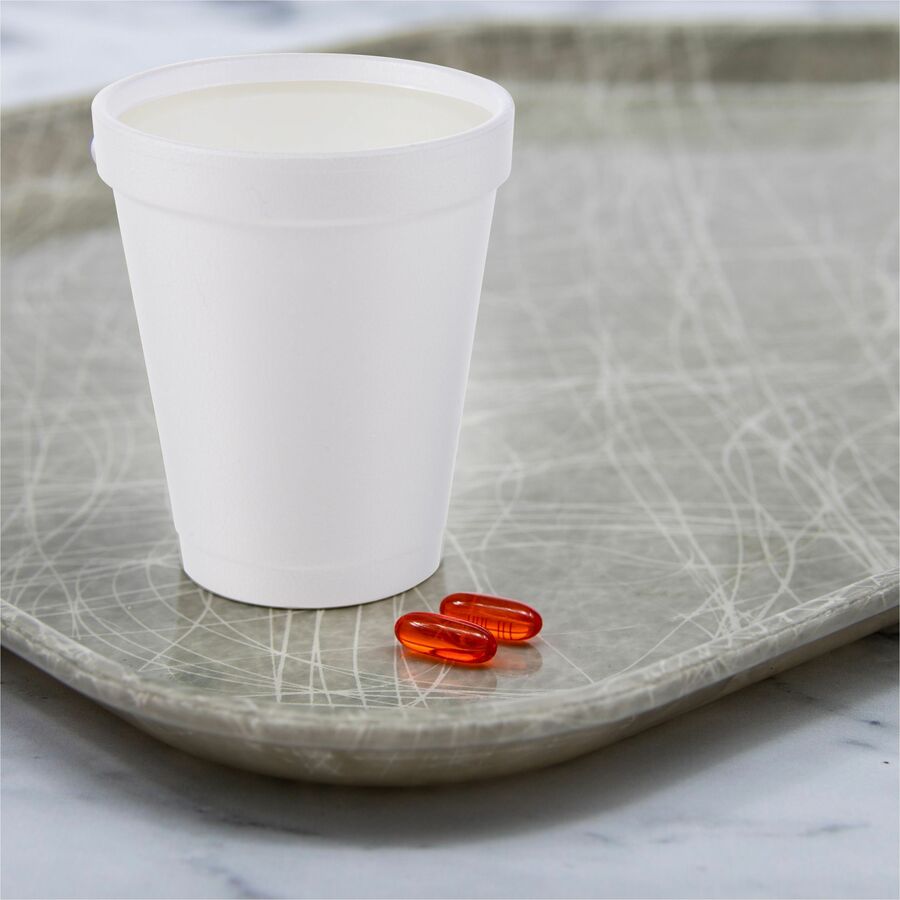 Dart 8 oz Insulated Foam Cups - 25 / Pack - 40 / Carton - White - Foam - Hot Drink, Cold Drink, Coffee, Cappuccino, Tea, Hot Chocolate, Hot Cider, Juice, Soft Drink