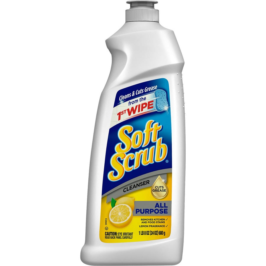 soft-scrub-total-all-purpose-bath-kitchen-cleanser-for-sink-shower-bathroom-kitchen-24-fl-oz-08-quart-lemon-fresh-scent-9-carton-phosphate-free-cleanse-white_dia00865ct - 2