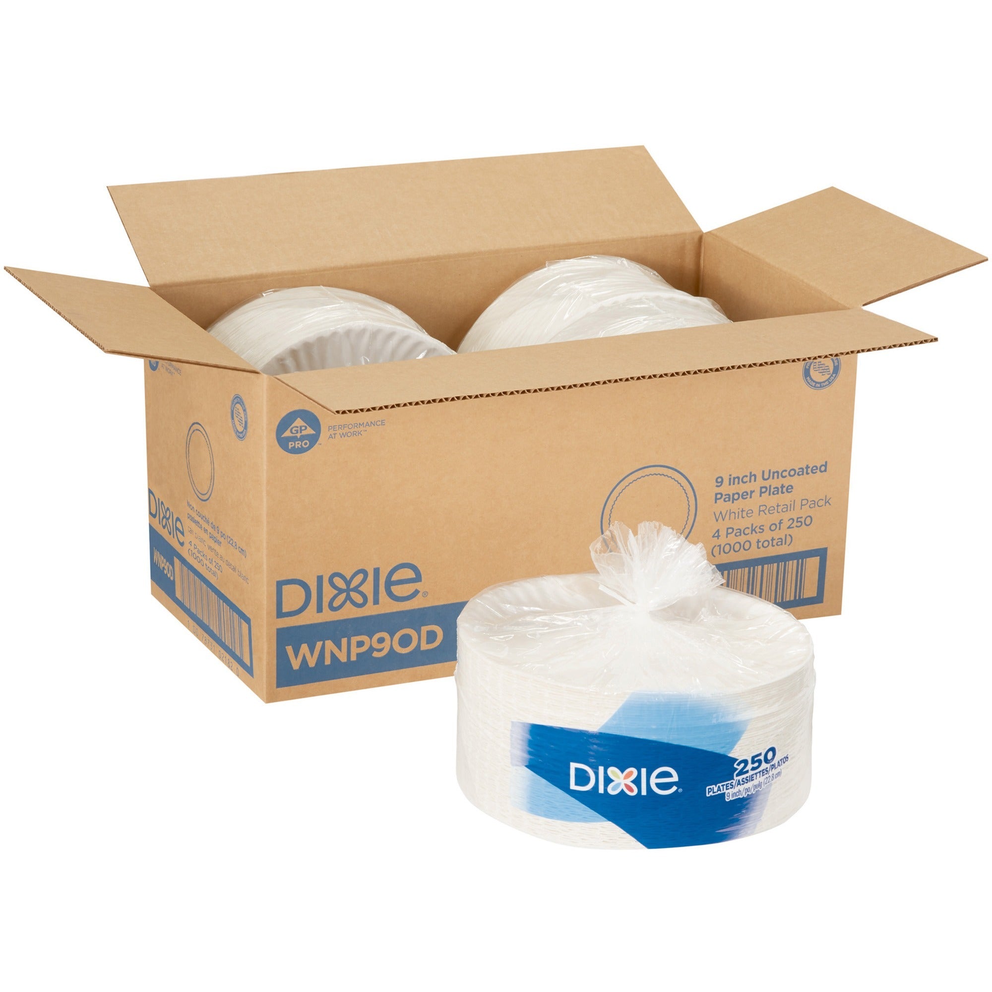 dixie-9-uncoated-paper-plates-by-gp-pro-250-pack-disposable-white-paper-body-4-carton_dxewnp9odct - 1