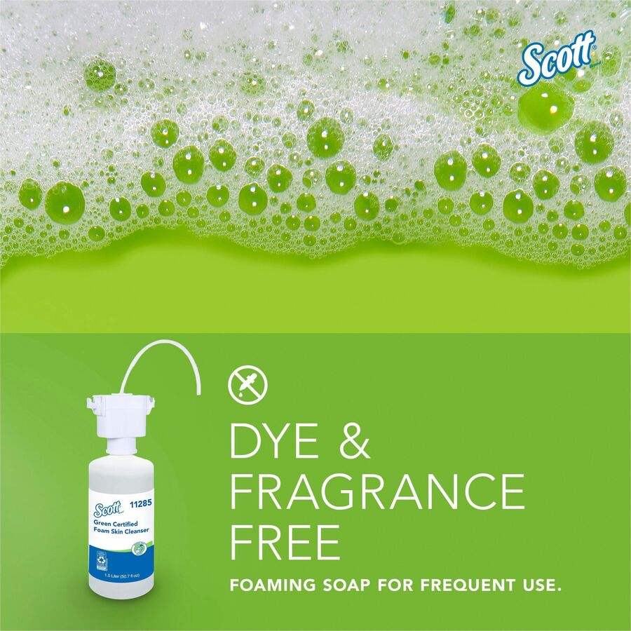 scott-essential-green-certified-foam-skin-cleanser-foam-159-quart-applicable-on-hand-fragrance-free-dye-free-2-carton_kcc11285ct - 4