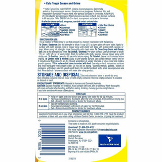 Lysol Clean/Fresh Lemon Cleaner - For Multipurpose - 40 fl oz (1.3 quart) - Lemon Scent - 9 / Carton - Long Lasting - Yellow