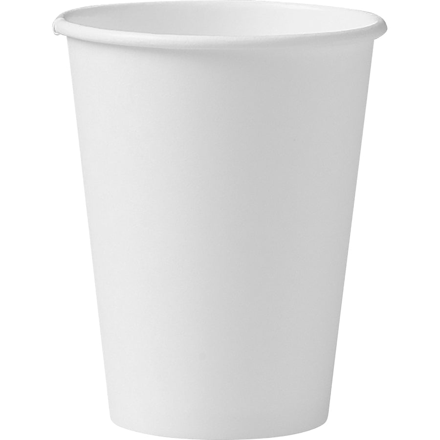 Solo 12 oz Disposable Hot Cups - 50.0 / Bag - 20 / Pack - White - Paper - Hot Drink, Coffee, Tea, Cocoa - 2