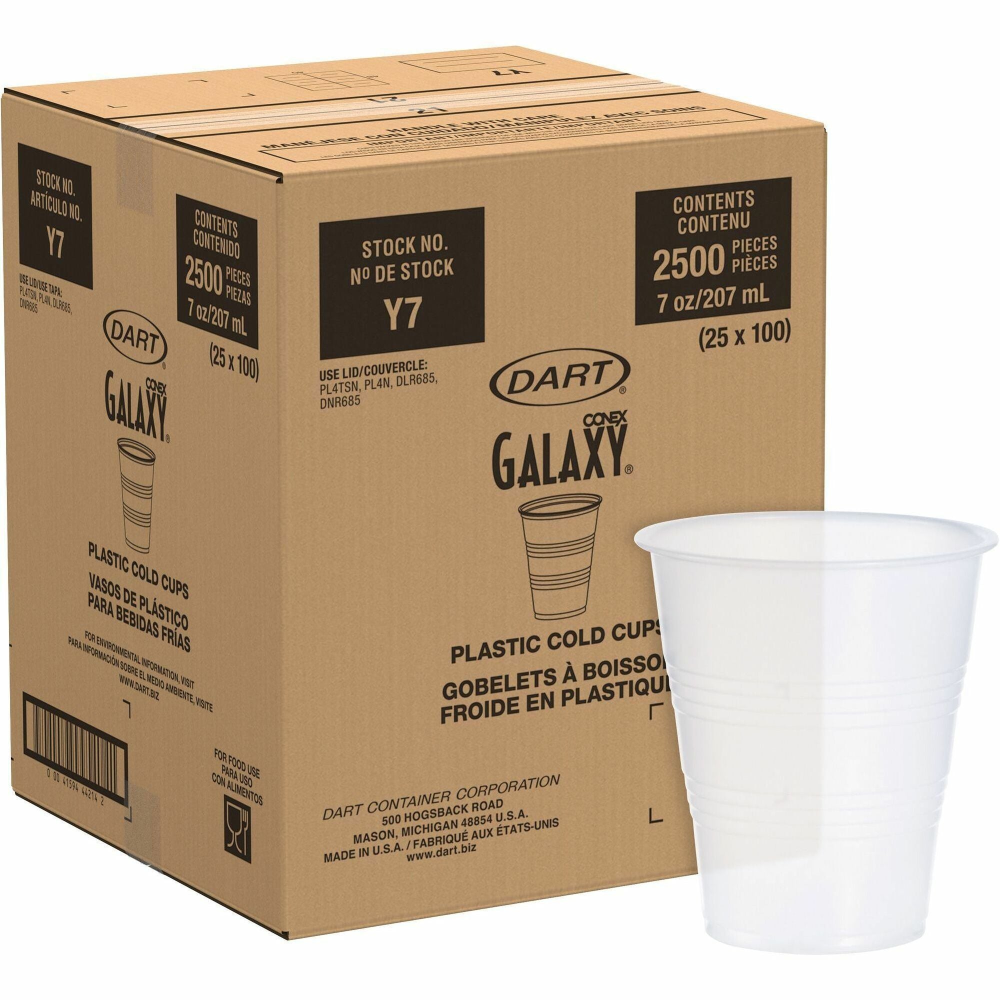 solo-galaxy-7-oz-plastic-cold-cups-1000-bag-25-carton-translucent-plastic-polystyrene-cold-drink_sccy7 - 1