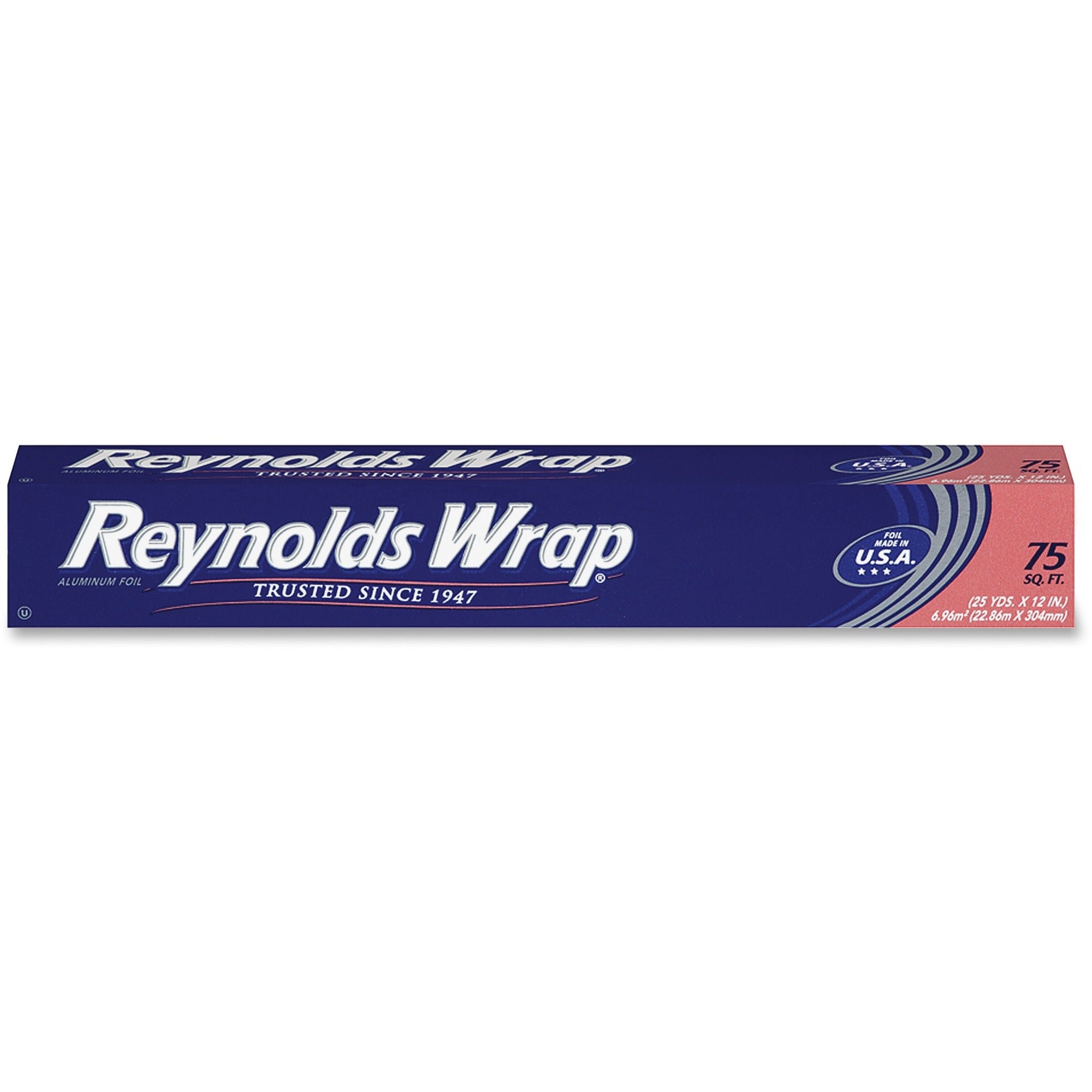 Standard Aluminum Foil Roll, 12" x 75 ft, Silver, 35 Rolls/Carton