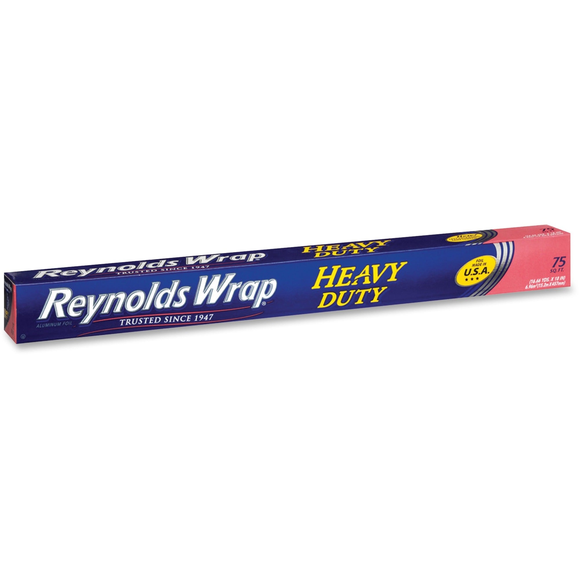 Heavy Duty Aluminum Foil Roll, 18" x 75 ft, Silver