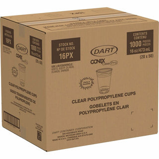 Solo Conex 16 oz ClearPro Cold Cups - 50.0 / Pack - 20 / Carton - Clear - Polypropylene - Beverage