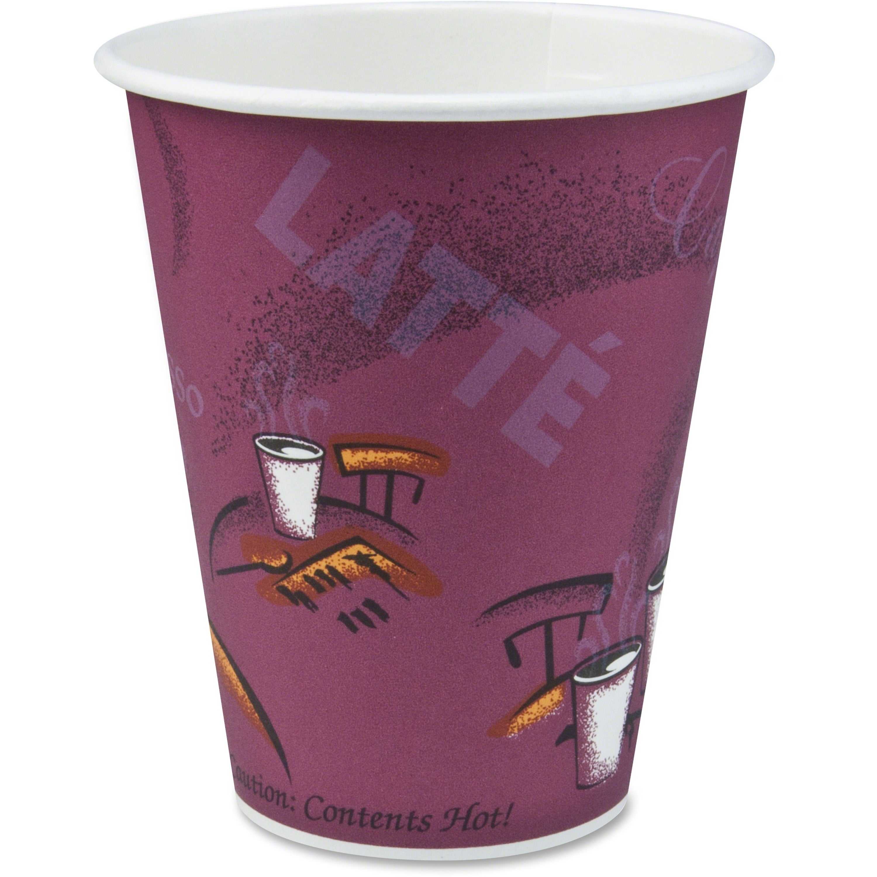 Solo 10 oz Bistro Design Disposable Paper Cups - 50 / Pack - 20 / Carton - Multi - Paper - Beverage, Hot Drink, Cold Drink, Coffee, Tea, Cocoa - 1