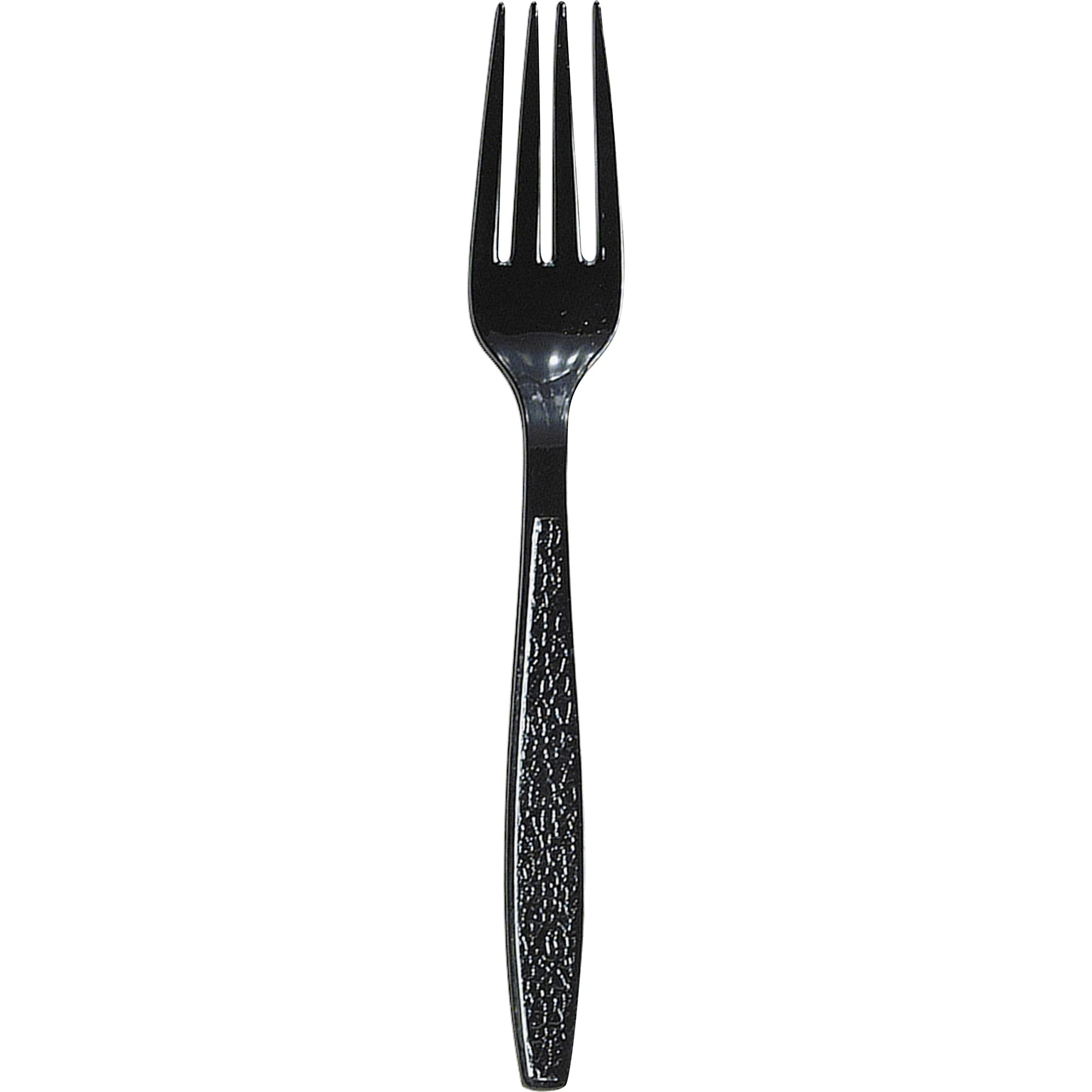 Solo Cup Extra Heavyweight Polystyrene Forks - 1000/Carton - Fork - 1 x Fork - Breakroom - Disposable - Black