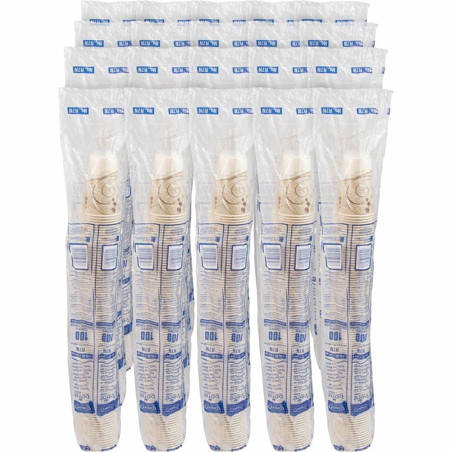 Solo 7 oz Waxed Paper Cold Cups - 50 / Pack - 20 / Carton - Beige - Paper - Milk Shake, Smoothie