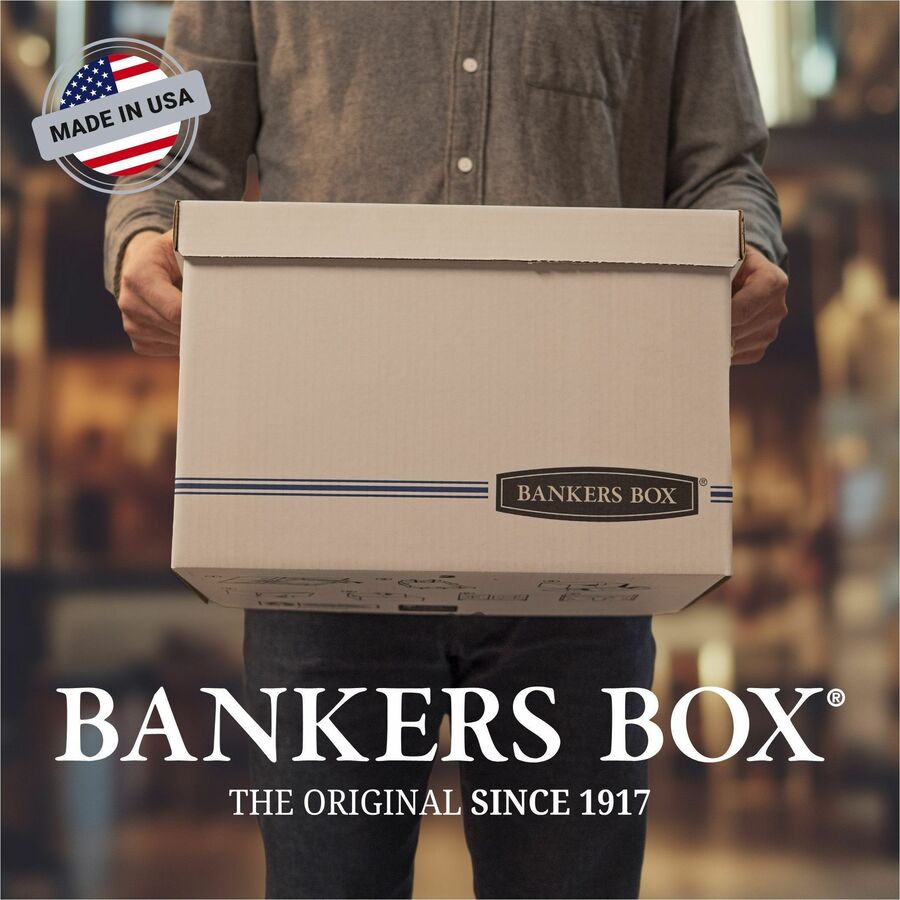 STOR/FILE Basic-Duty Storage Boxes, Letter/Legal Files, 12" x 16.25" x 10.5", White, 20/Carton