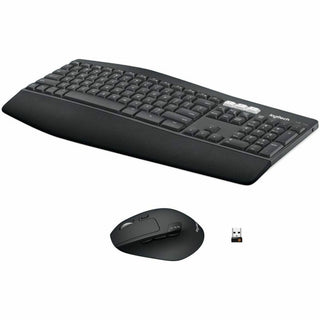 Logitech MK850 Performance Wireless Keyboard and Mouse Combo - USB Wireless Bluetooth/RF Keyboard - USB Wireless Bluetooth/RF Mouse - Optical - 1000 dpi - 8 Button - Scroll Wheel - AAA, AA - Compatible with Desktop Computer, Smartphone, Notebook