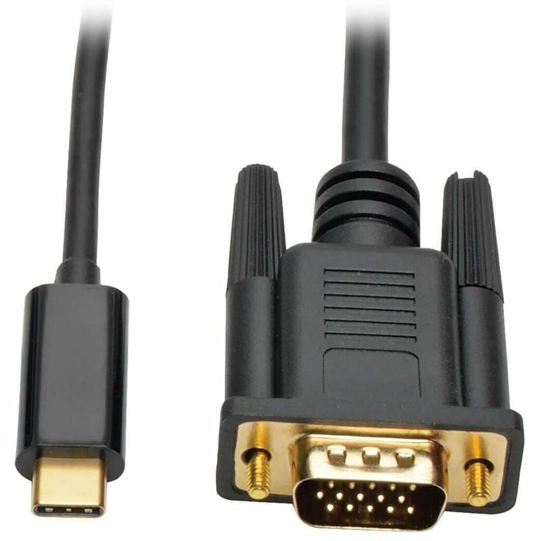 Tripp Lite by Eaton USB-C to VGA Active Adapter Cable (M/M) Black 6 ft. (1.8 m) - 6 ft USB/VGA Video Cable for Smartphone, Projector, Ultrabook, Monitor, Notebook, Tablet, TV - First End: 1 x USB 3.1 Type C - Male - Second End: 1 x 15-pin HD-15 - Mal