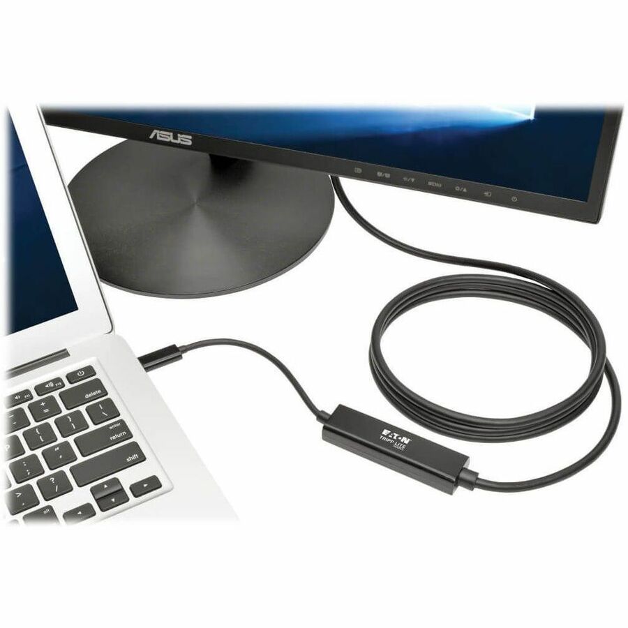 Tripp Lite by Eaton USB-C to VGA Active Adapter Cable (M/M) Black 6 ft. (1.8 m) - 6 ft USB/VGA Video Cable for Smartphone, Projector, Ultrabook, Monitor, Notebook, Tablet, TV - First End: 1 x USB 3.1 Type C - Male - Second End: 1 x 15-pin HD-15 - Mal