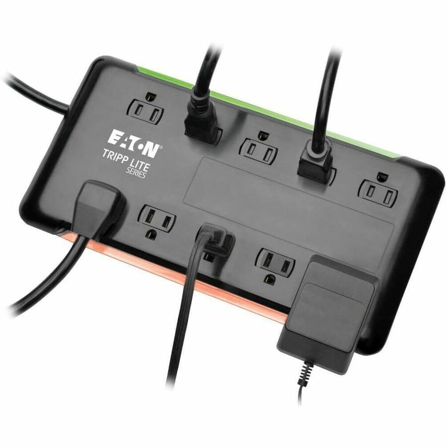 Tripp Lite by Eaton Protect It! 10-Outlet Surge Protector, 6 ft. Cord, 2880 Joules, Black Housing - 10 x NEMA 5-15R - 1800 VA - 2880 J - 120 V AC Input - 6 ft