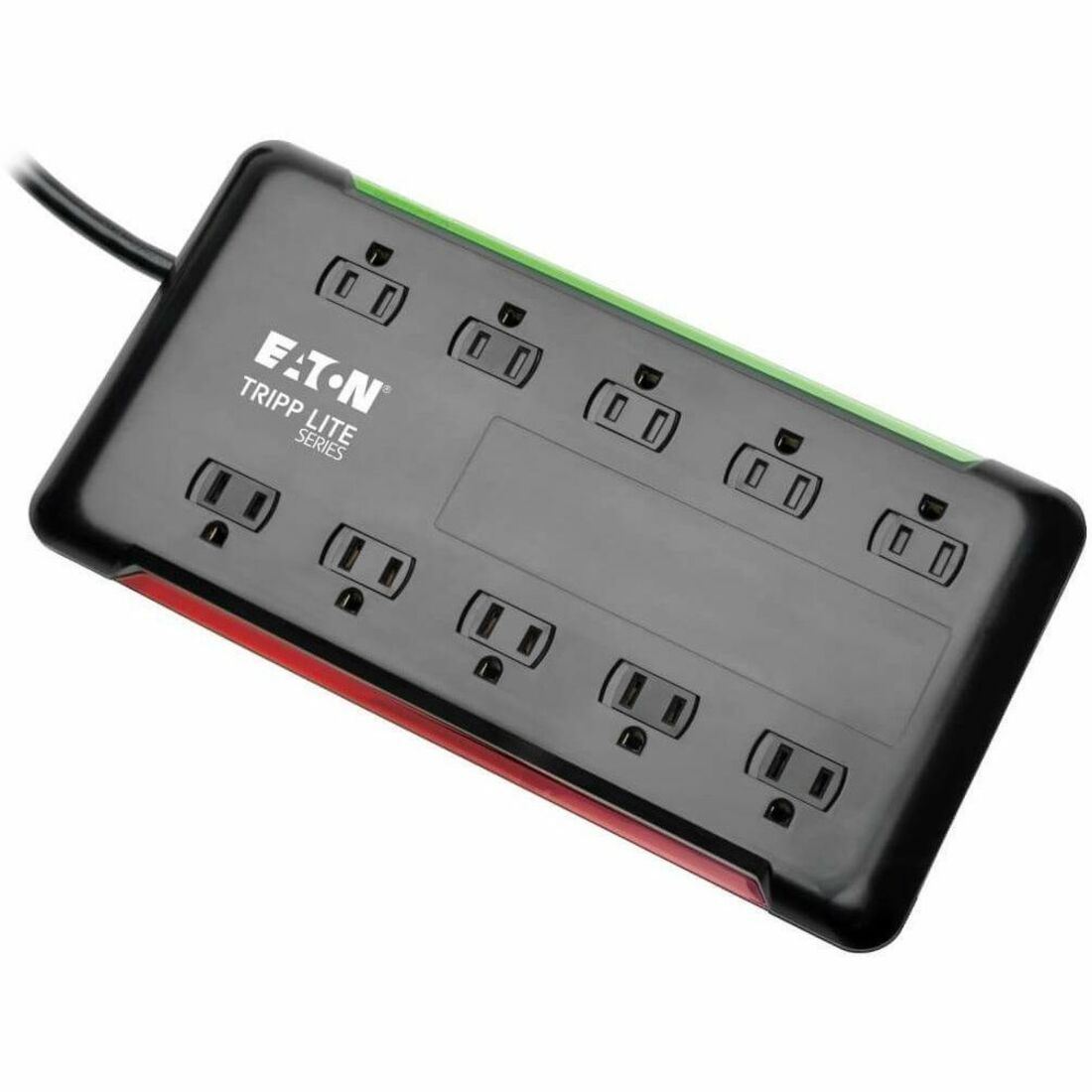 Tripp Lite by Eaton Protect It! 10-Outlet Surge Protector, 6 ft. Cord, 2880 Joules, Black Housing - 10 x NEMA 5-15R - 1800 VA - 2880 J - 120 V AC Input - 6 ft