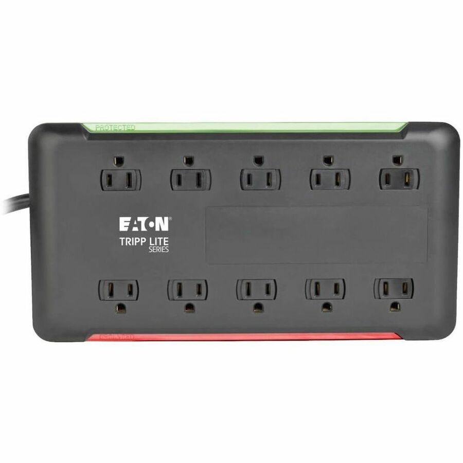 Tripp Lite by Eaton Protect It! 10-Outlet Surge Protector, 6 ft. Cord, 2880 Joules, Black Housing - 10 x NEMA 5-15R - 1800 VA - 2880 J - 120 V AC Input - 6 ft