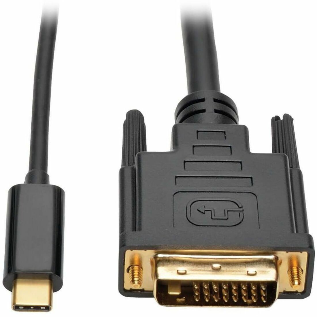 Tripp Lite by Eaton USB-C to DVI Active Adapter Cable (M/M) Black 6 ft. (1.8 m) - 6 ft DVI/USB Video Cable for Smartphone, Projector, Ultrabook, Monitor, Notebook, Tablet, TV - First End: 1 x USB 3.1 Type C - Male - Second End: 1 x DVI-D (Dual-Link)
