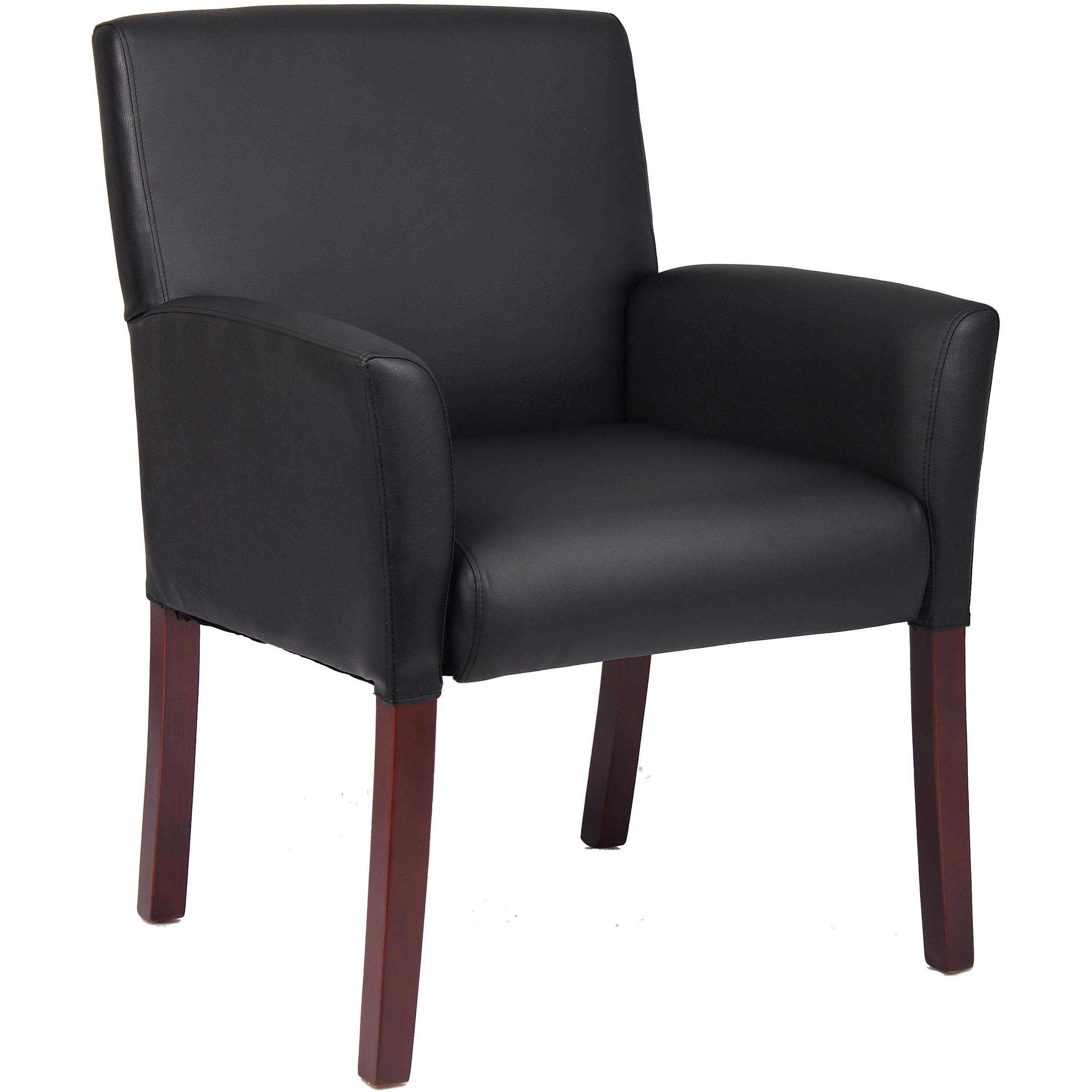 boss-b619-guest-chair-black-vinyl-seat-mid-back-four-legged-base-black-armrest-1-each_bopb619 - 1