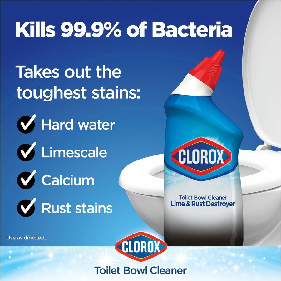 clorox-toilet-bowl-cleaner-lime-&-rust-destroyer-for-toilet-bowl-24-fl-oz-08-quartbottle-12-carton-deodorize-bleach-free-clear_clo00275ct - 8