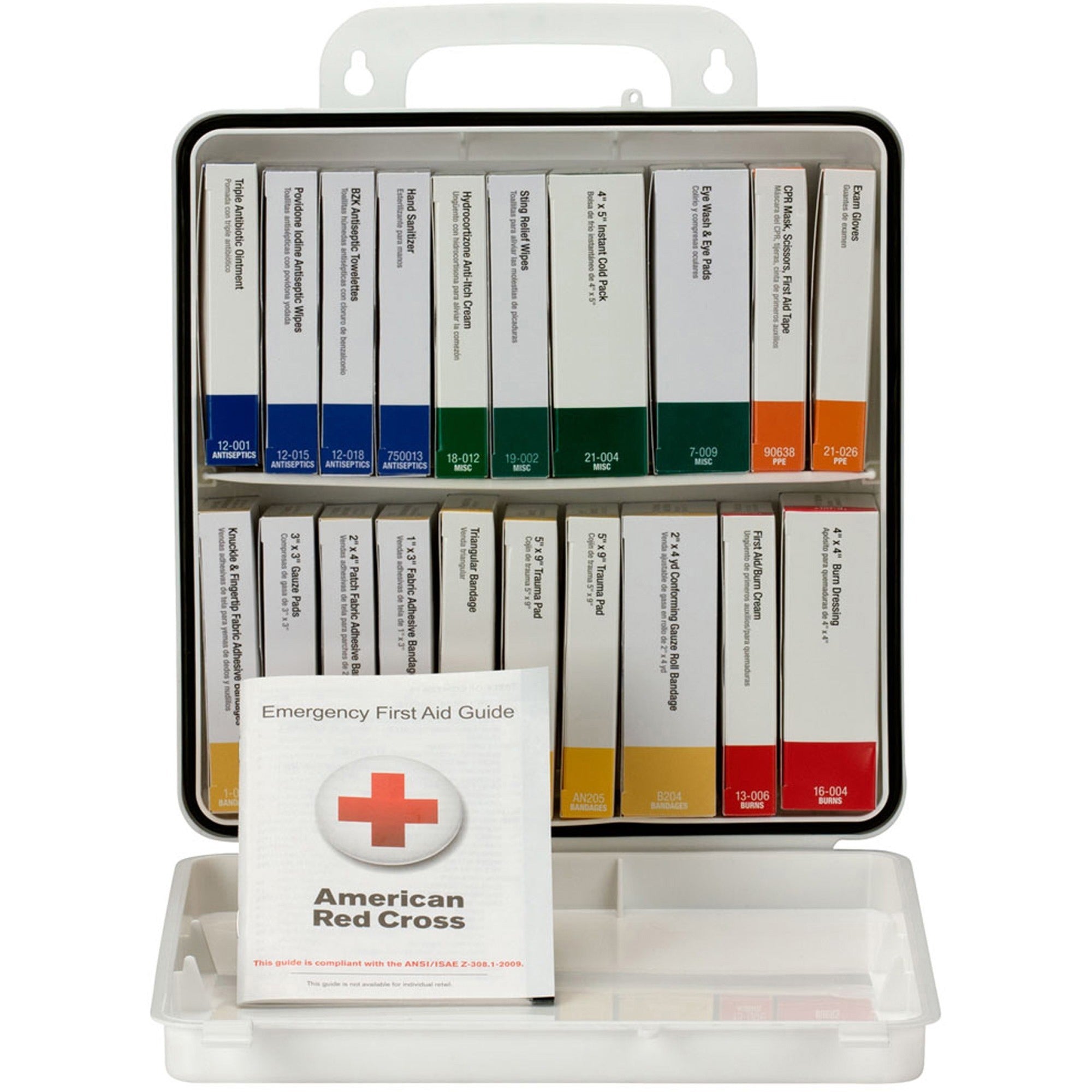 first-aid-only-50-person-unitized-plastic-first-aid-kit-ansi-compliant-24-x-pieces-for-50-x-individuals-3-height-x-10-width10-length-plastic-case-1-each_fao90601 - 2