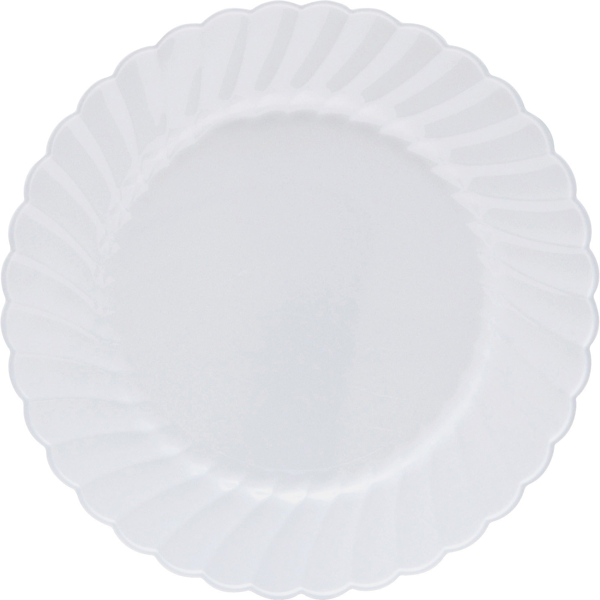 Classicware 6" Heavyweight Plates - 12 / Pack - Picnic, Party - Disposable - White - Plastic Body - 15 / Carton