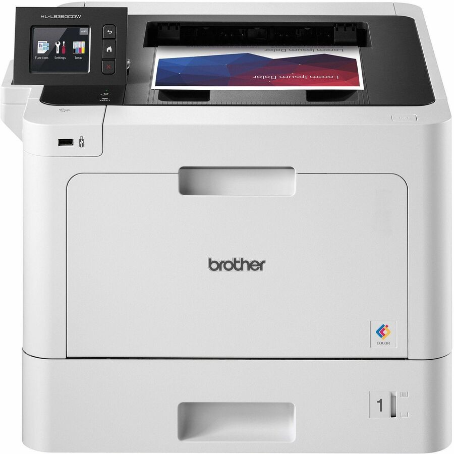 HLL8360CDW Business Color Laser Printer with Duplex Printing and Wireless Networking