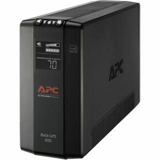 APC by Schneider Electric Back UPS Pro BX850M, Compact Tower, 850VA, AVR, LCD, 120V - Tower - 12 Hour Recharge - 2 Minute Stand-by - 120 V Input - 120 V AC Output - Stepped Approximated Sine Wave - 4 x NEMA 5-15R Surge, 4 x NEMA 5-15R - 8 x Battery/S