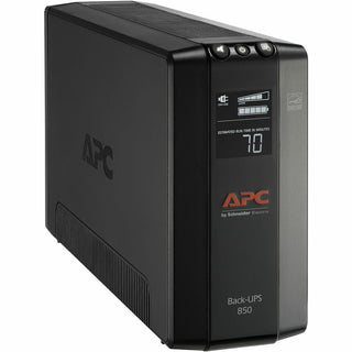 APC by Schneider Electric Back UPS Pro BX850M, Compact Tower, 850VA, AVR, LCD, 120V - Tower - 12 Hour Recharge - 2 Minute Stand-by - 120 V Input - 120 V AC Output - Stepped Approximated Sine Wave - 4 x NEMA 5-15R Surge, 4 x NEMA 5-15R - 8 x Battery/S