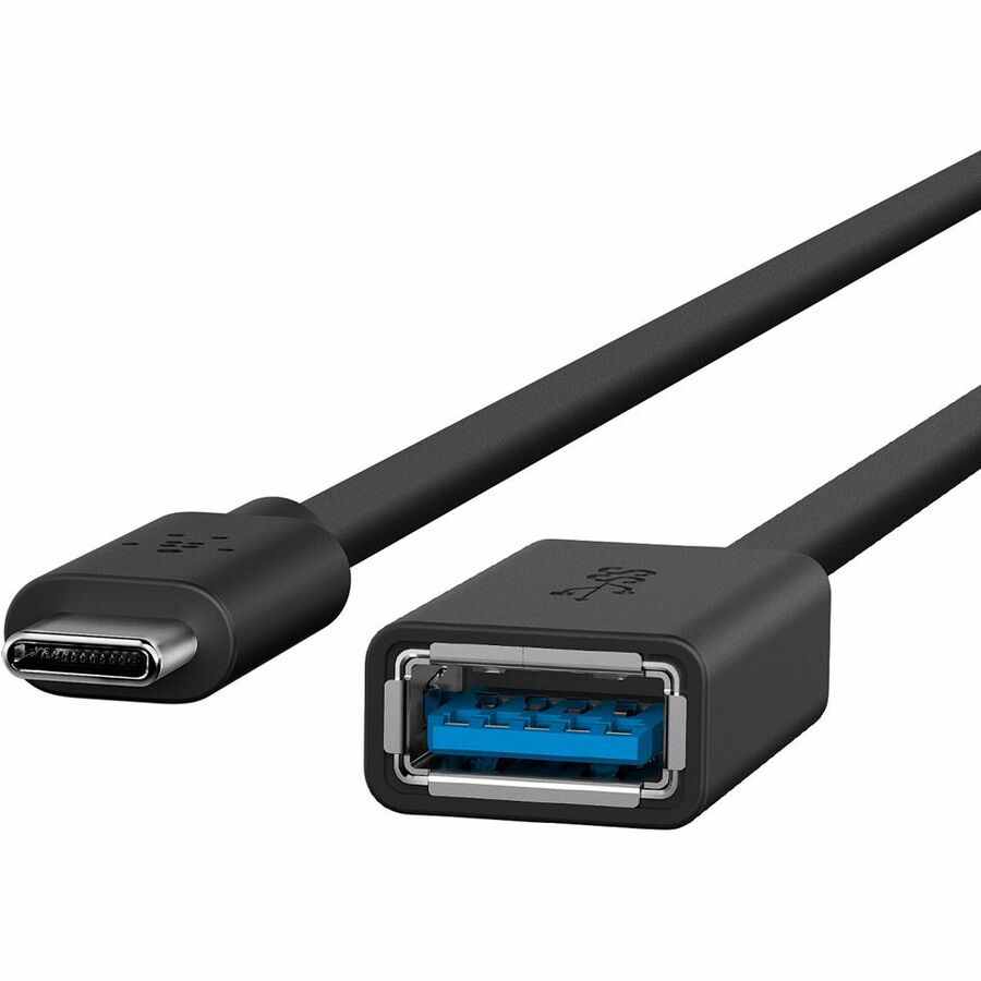 belkin-sync-charge-usb-data-transfer-cable-6-usb-data-transfer-cable-for-flash-drive-keyboard-mouse-first-end-1-x-usb-30-type-a-male-second-end-1-x-usb-30-type-c-male-5-gbit-s-black-1-each_blkb2b150blk - 3