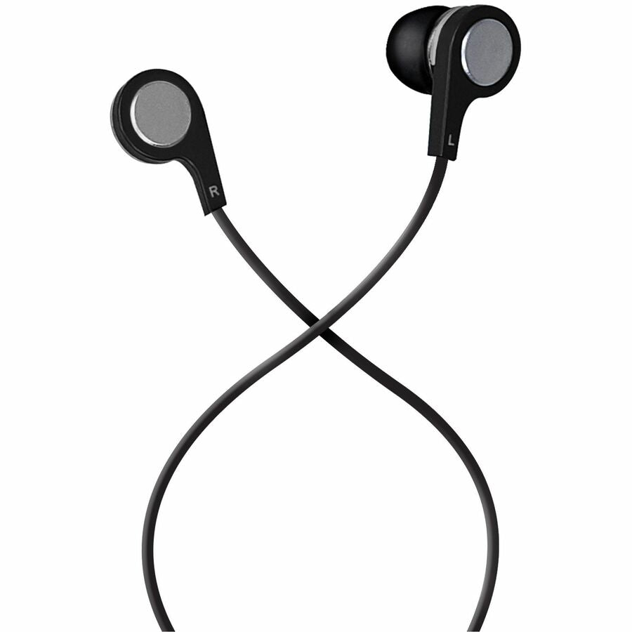 B-13 Bass Earbuds with Microphone, 52" Cord, Black