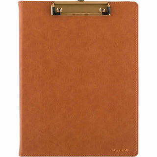 Signature Collection Monthly Clipfolio, 11 x 8, Distressed Brown Cover, 13-Month (Jan to Jan): 2024 to 2025