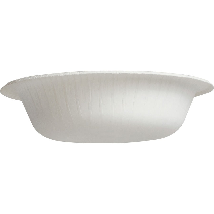 Solo Bare 12 oz Heavyweight Paper Bowls - 125 / Pack - Bare - Disposable - White - Paper Body - 8 / Carton