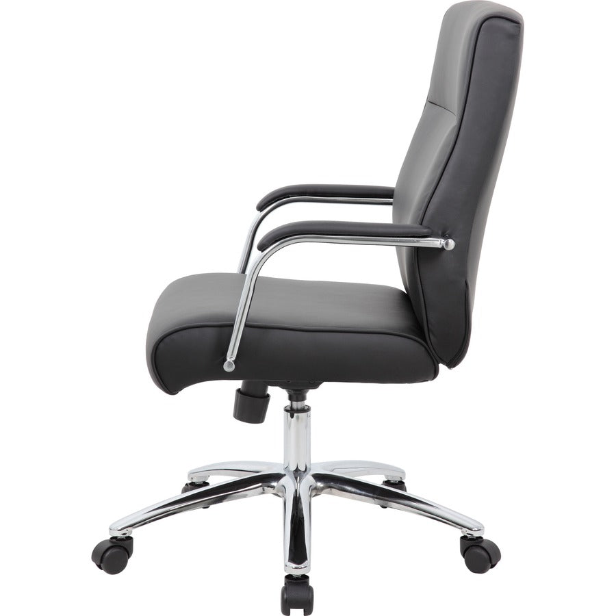 Boss Conf Chair, Black - Black - 1 Each