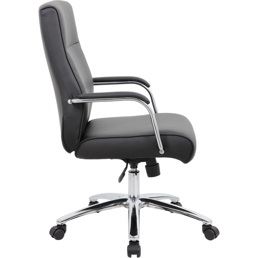 Boss Conf Chair, Black - Black - 1 Each