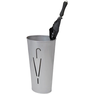 Alba Umbrella Holder - 12.2" x 10.2" x 10.2" x - Steel - 1 Each - Gray - Sturdy