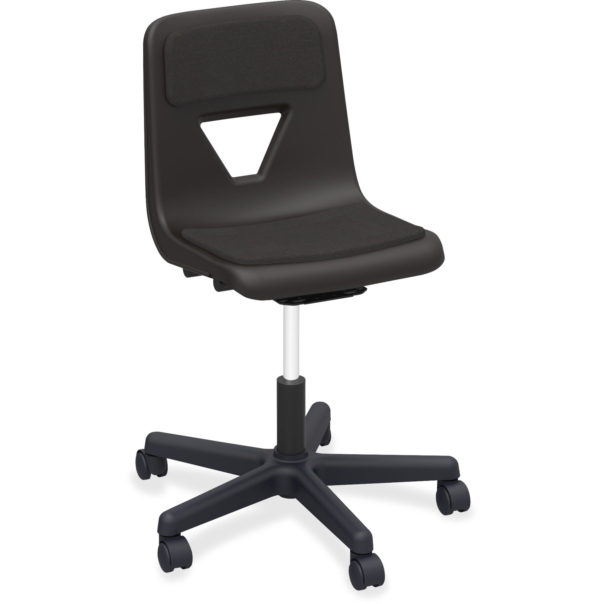 lorell-classroom-adjustable-height-padded-mobile-task-chair-5-star-base-black-polypropylene-1-each_llr99913 - 1