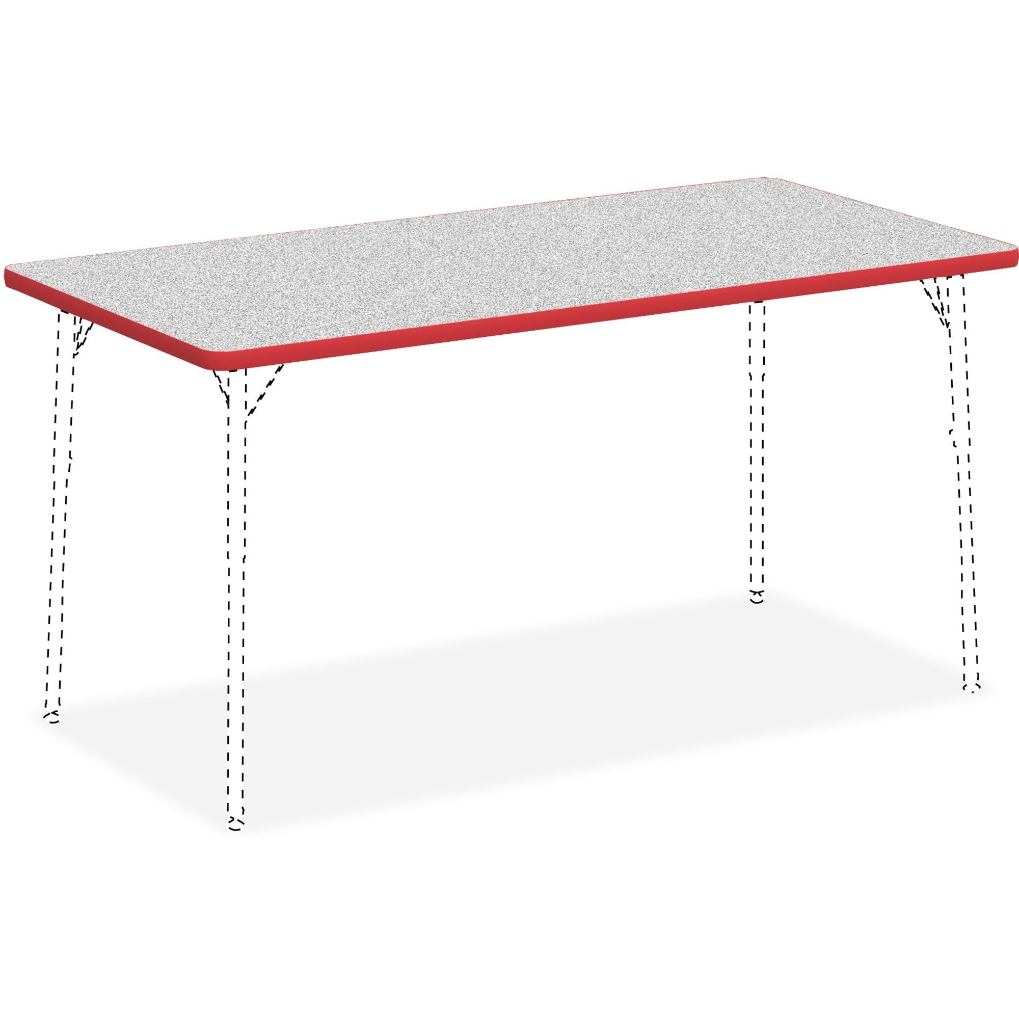 Lorell Classroom Activity Tabletop - For - Table TopGray Nebula Rectangle, High Pressure Laminate (HPL) Top x 60" Table Top Width x 30" Table Top Depth x 1.13" Table Top Thickness - Assembly Required - 1 Each