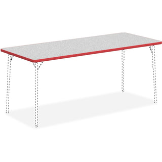 Lorell Classroom Activity Tabletop - For - Table TopGray Nebula Rectangle, High Pressure Laminate (HPL) Top x 72" Table Top Width x 30" Table Top Depth x 1.13" Table Top Thickness - Assembly Required - 1 Each