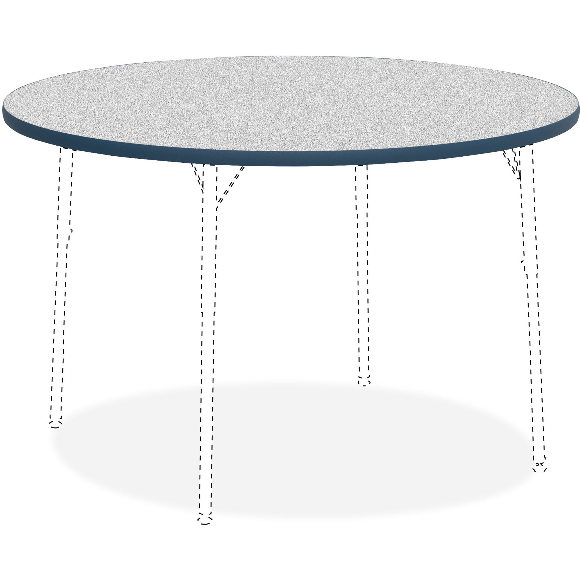 lorell-classroom-activity-tabletop-for-table-topgray-nebula-round-high-pressure-laminate-hpl-top-x-113-table-top-thickness-x-48-table-top-diameter-assembly-required-1-each_llr99922 - 1