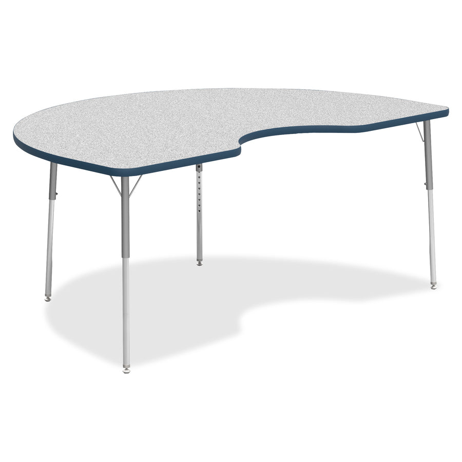 lorell-classroom-activity-tabletop-for-table-topgray-nebula-kidney-shaped-high-pressure-laminate-hpl-top-x-72-table-top-width-x-48-table-top-depth-x-113-table-top-thickness-1-each_llr99924 - 2