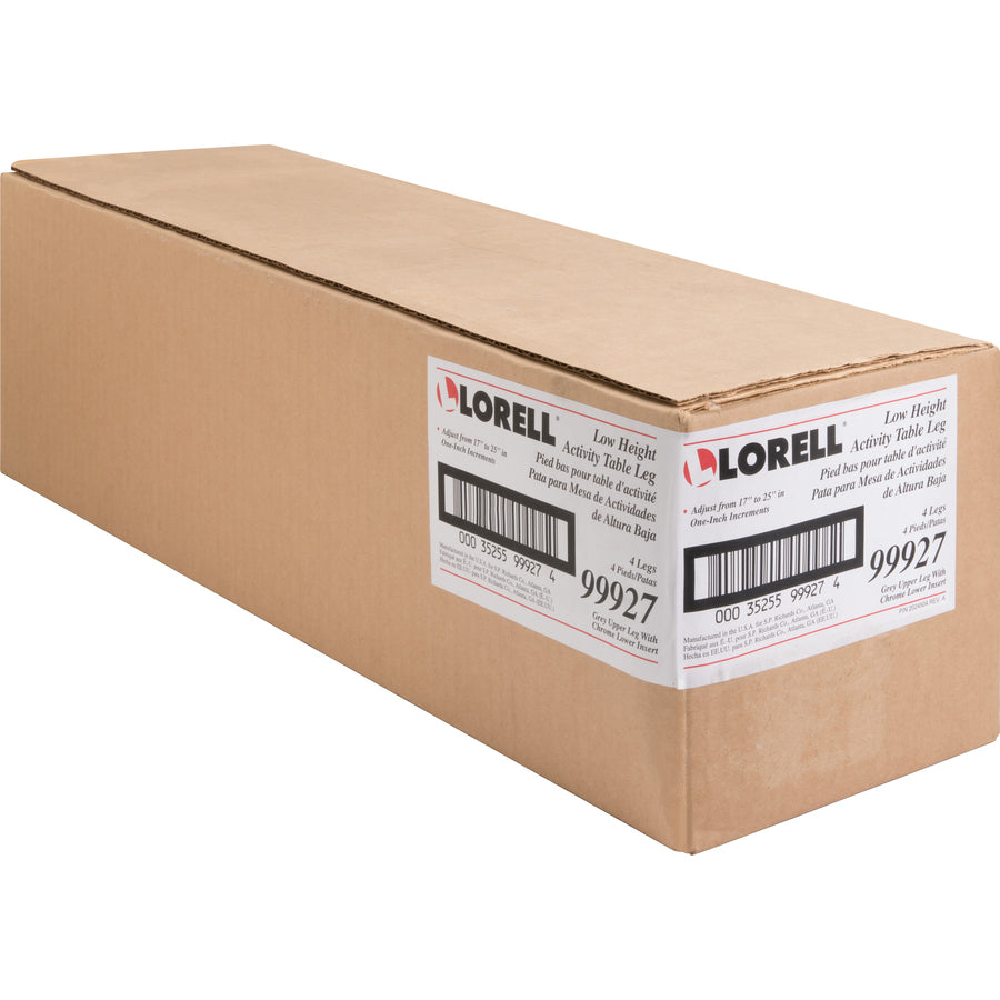 lorell-activity-table-height-adjustable-leg-kit-17-to-25h-30-length-x-11-diameter-silver-mist-chrome_llr99927 - 4