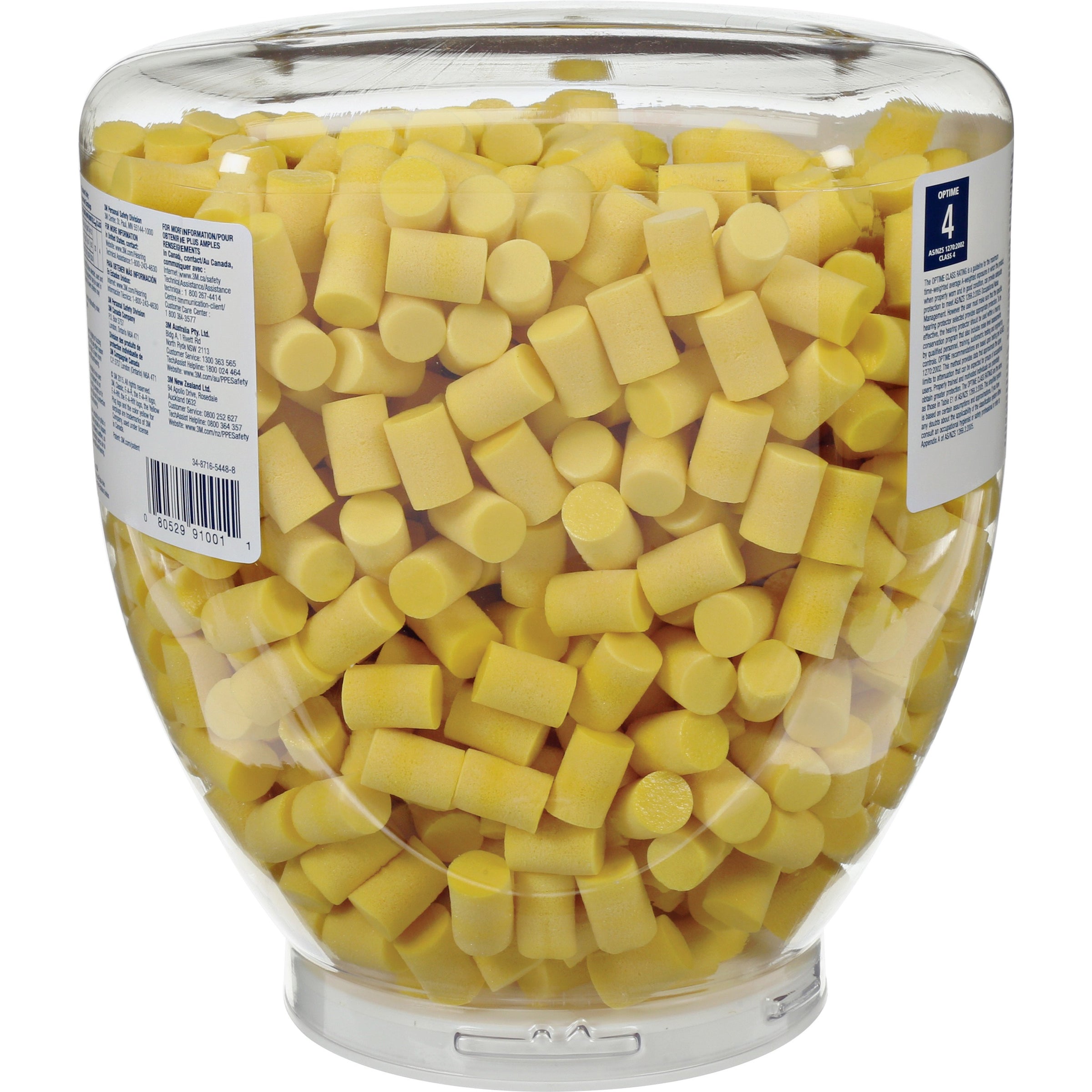 e-a-r-classic-earplugs-1000-bottle-yellow-polyurethane-foam-medium_mmm3911001 - 2